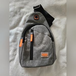 Cross body backpack.